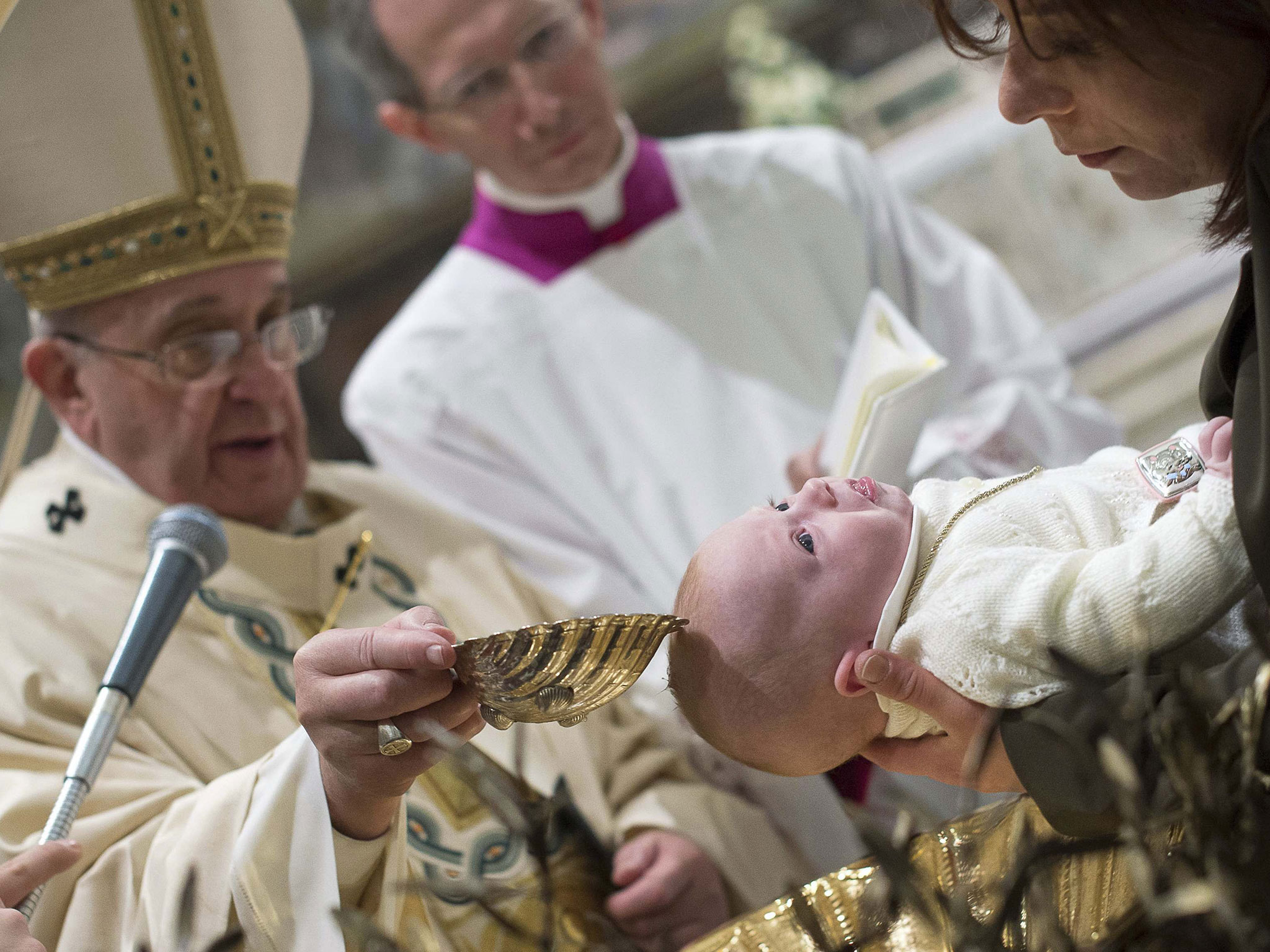 pope francis baptism