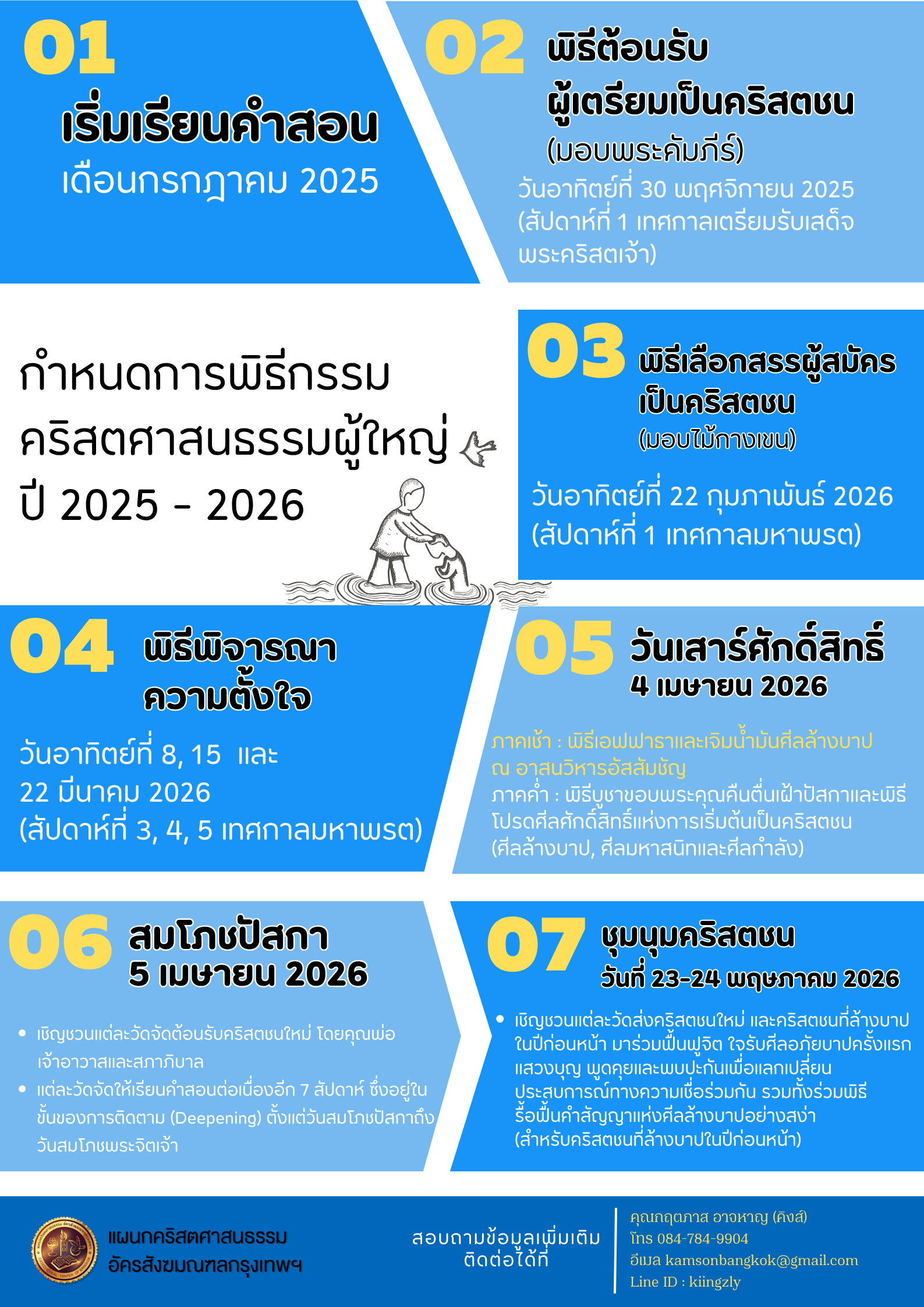 กำหนดการ RCIA 2025