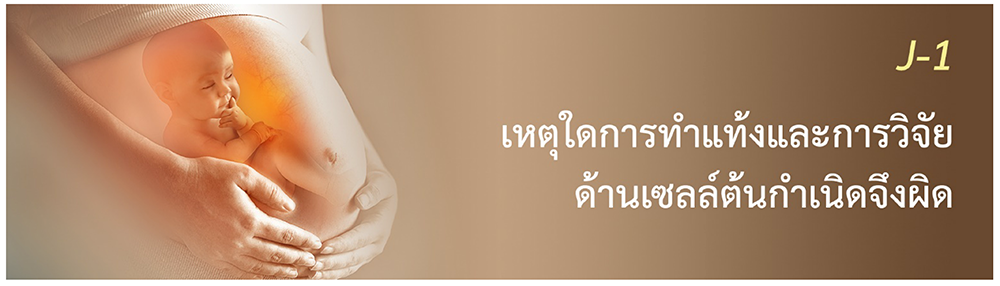 เหตุใดการทำแท้งและการวิจัยด้านเซลล์ต้นกำเนิดจึงผิด 01
